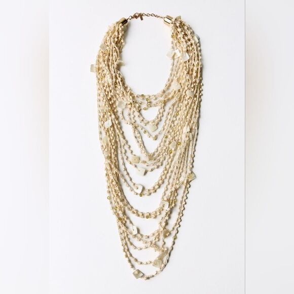 NWTโZARA BEADED SHELLโNECKLACE - Picture 7 of 8